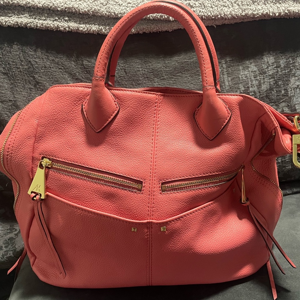 Coral Aimee Kestenberg Leather Tote